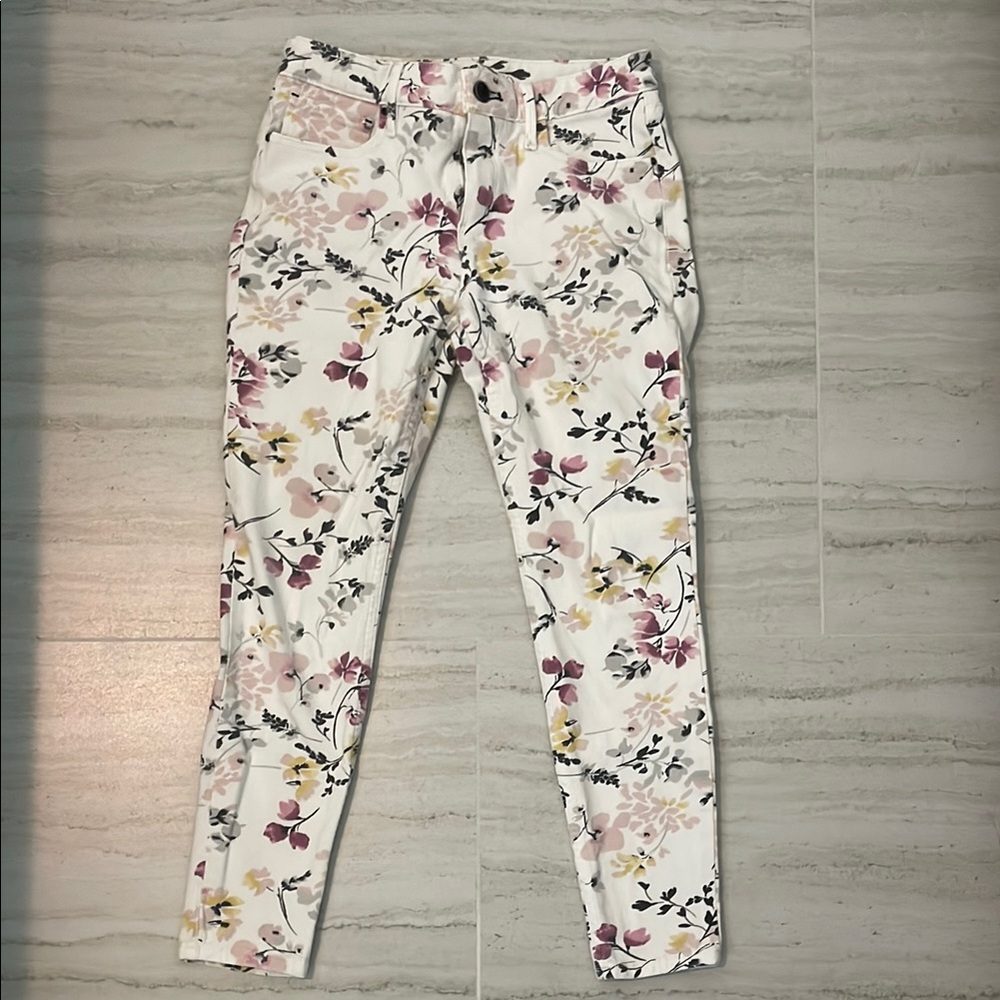 White House Black Market Floral Print Pants